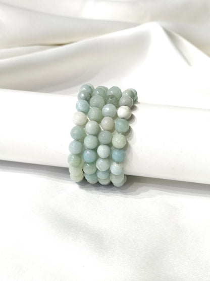 Faceted Amazonite Beads Bracelet, Crystal Bracelet.  DestGlow