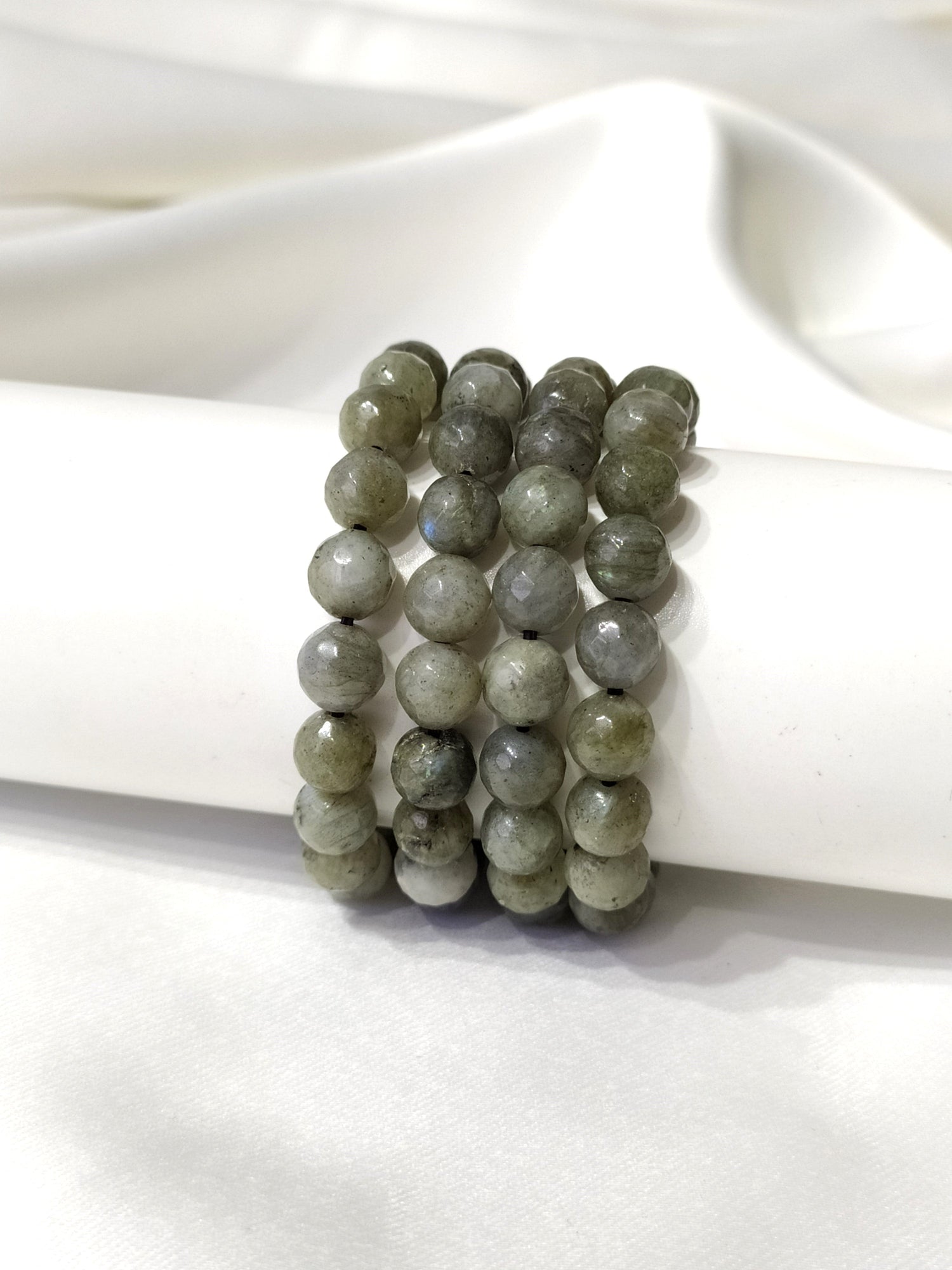 Labradorite Faceted Beads Bracelet, Crystal Bracelet.  DestGlow