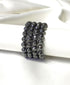 Hematite Faceted Beads Bracelet, Healing Crystal Bracelet  DestGlow