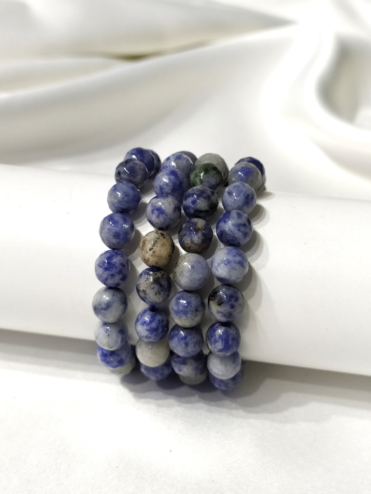 Sodalite Faceted Beads Bracelet, Crystal Bracelet.  DestGlow