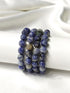 Sodalite Faceted Beads Bracelet, Crystal Bracelet.  DestGlow