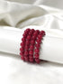 Red Coral Synthetic Bracelet.  DestGlow