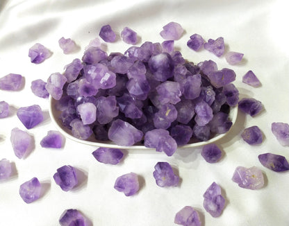 100g Amethyst Natural Points, Healing Crystal Points  DestGlow
