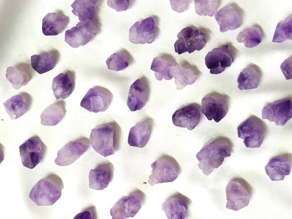 100g Amethyst Natural Points, Healing Crystal Points  DestGlow
