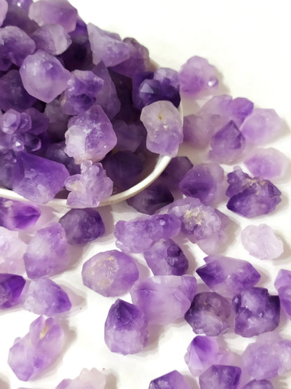 100g Amethyst Natural Points, Healing Crystal Points  DestGlow