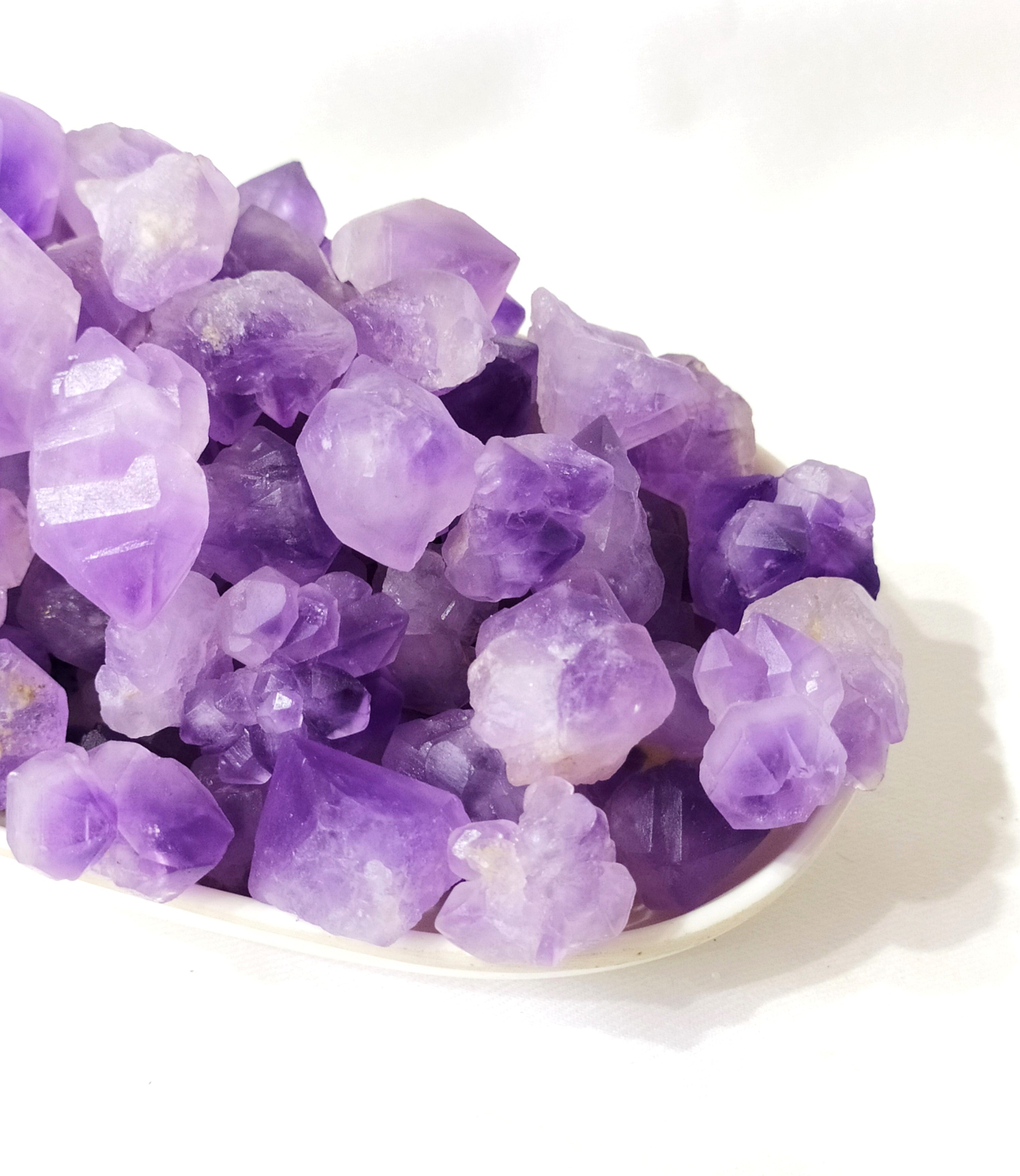 100g Amethyst Natural Points, Healing Crystal Points  DestGlow