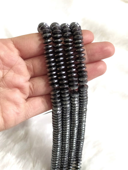 Hematite Rondelle Beads, Crystal Beads for Jewelry.  DestGlow
