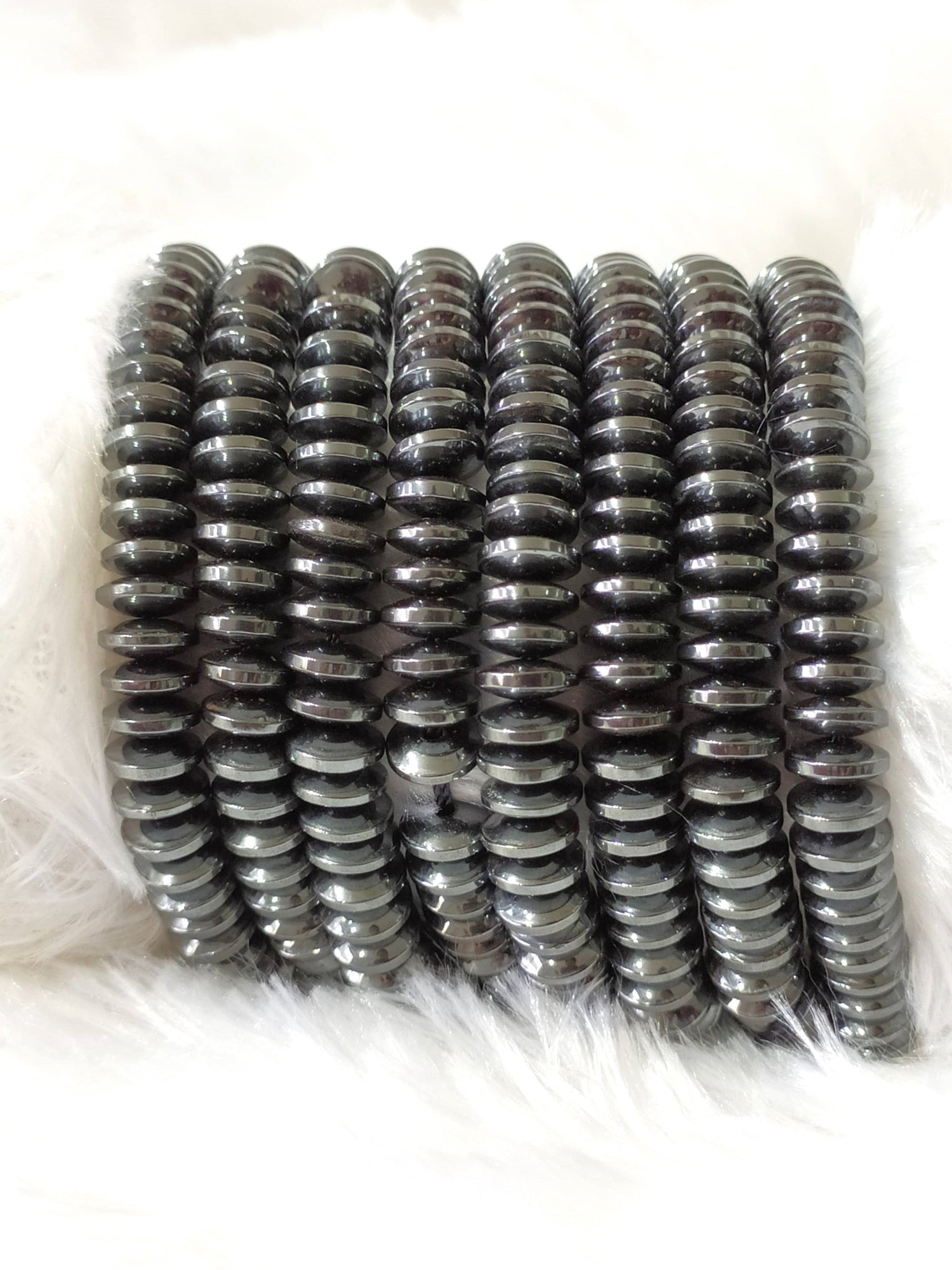 Hematite Rondelle Beads, Crystal Beads for Jewelry.  DestGlow