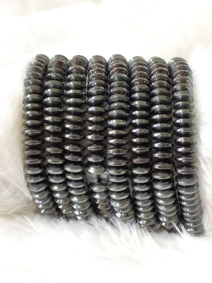 Hematite Rondelle Beads, Crystal Beads for Jewelry.  DestGlow
