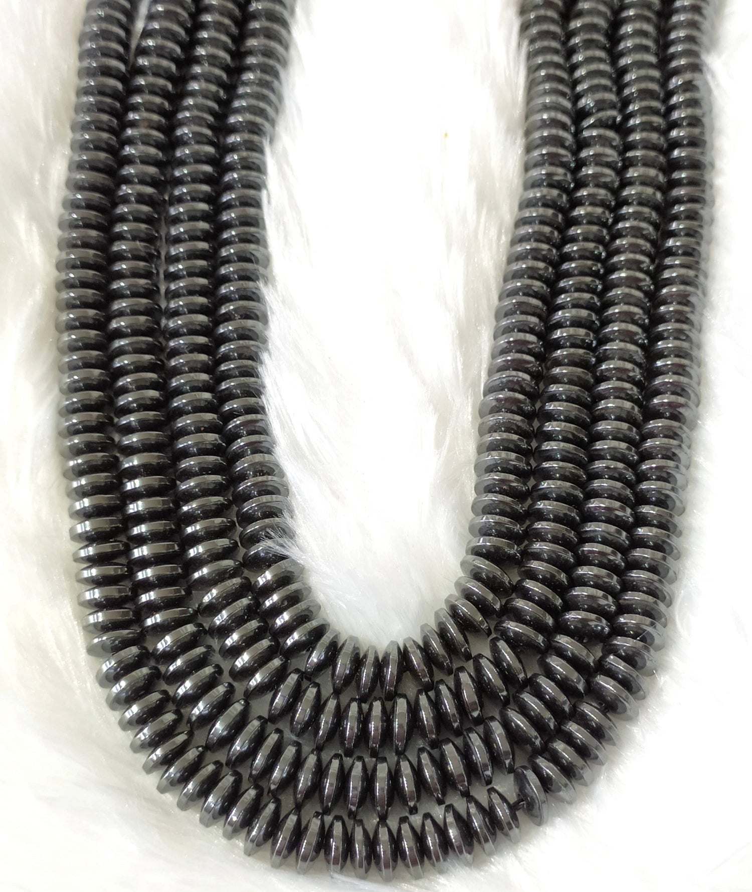 Hematite Rondelle Beads, Crystal Beads for Jewelry.  DestGlow
