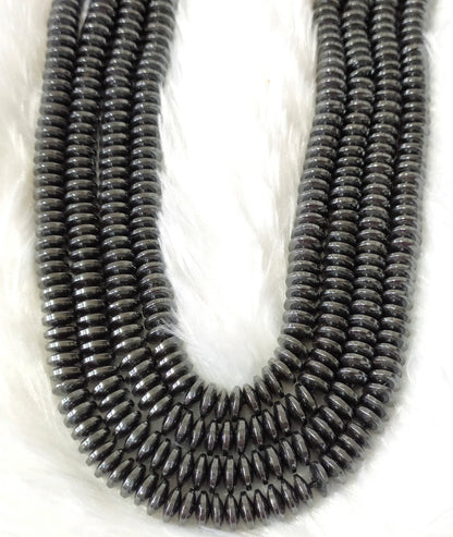Hematite Rondelle Beads, Crystal Beads for Jewelry.  DestGlow