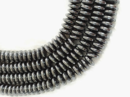 Hematite Rondelle Beads, Crystal Beads for Jewelry.  DestGlow