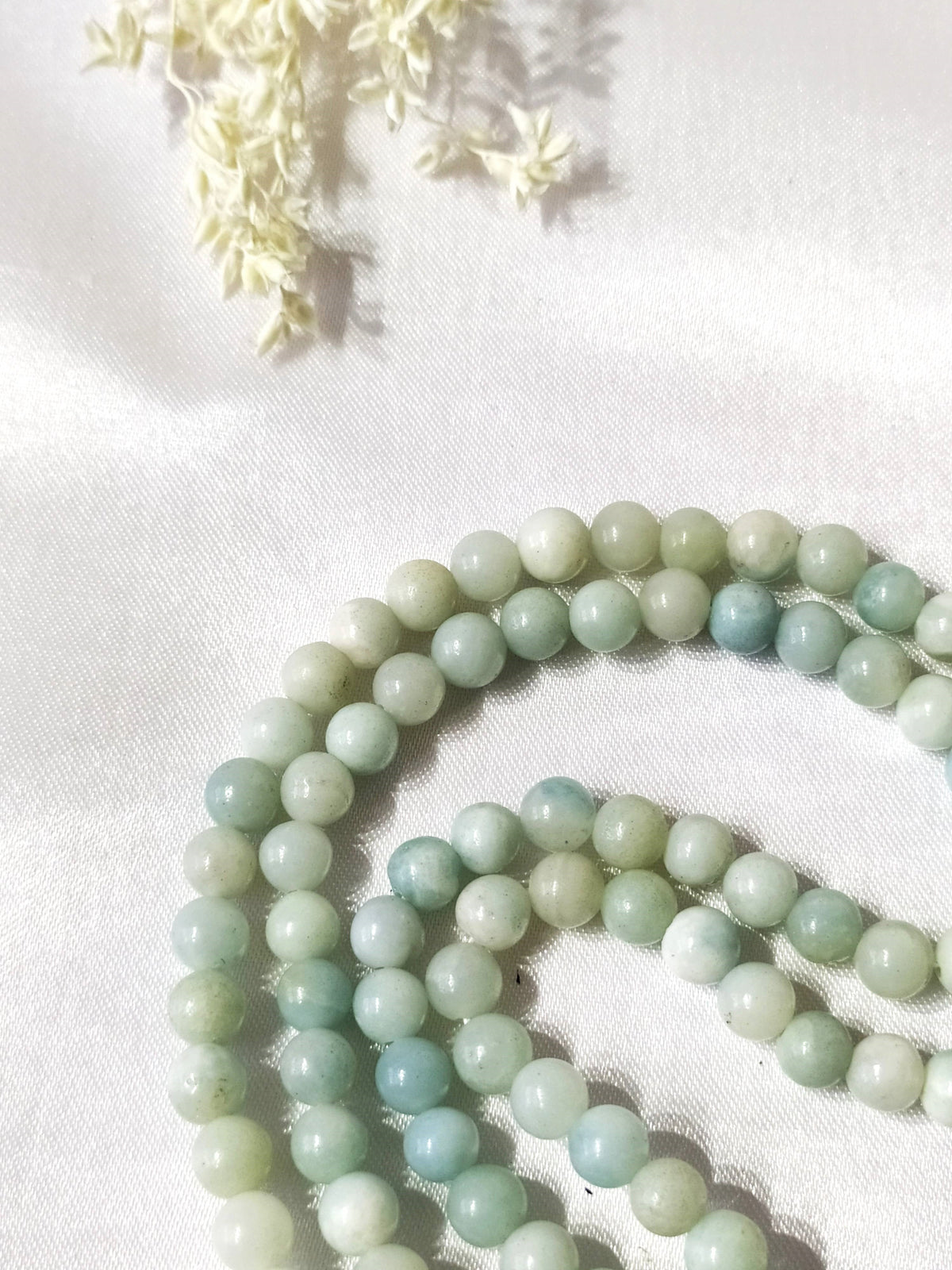 Amazonite Gemstone Mala,  108 Prayer Bead Mala  DestGlow