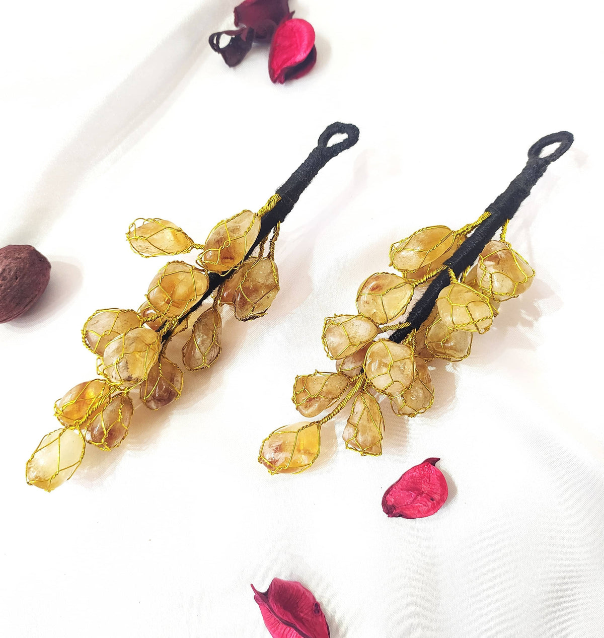 Natural Citrine Crystal Hanger | Citrine Hanger | Car Hanger  DestGlow