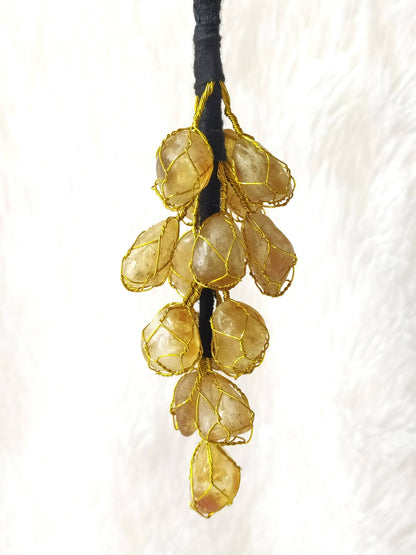 Natural Citrine Crystal Hanger | Citrine Hanger | Car Hanger  DestGlow