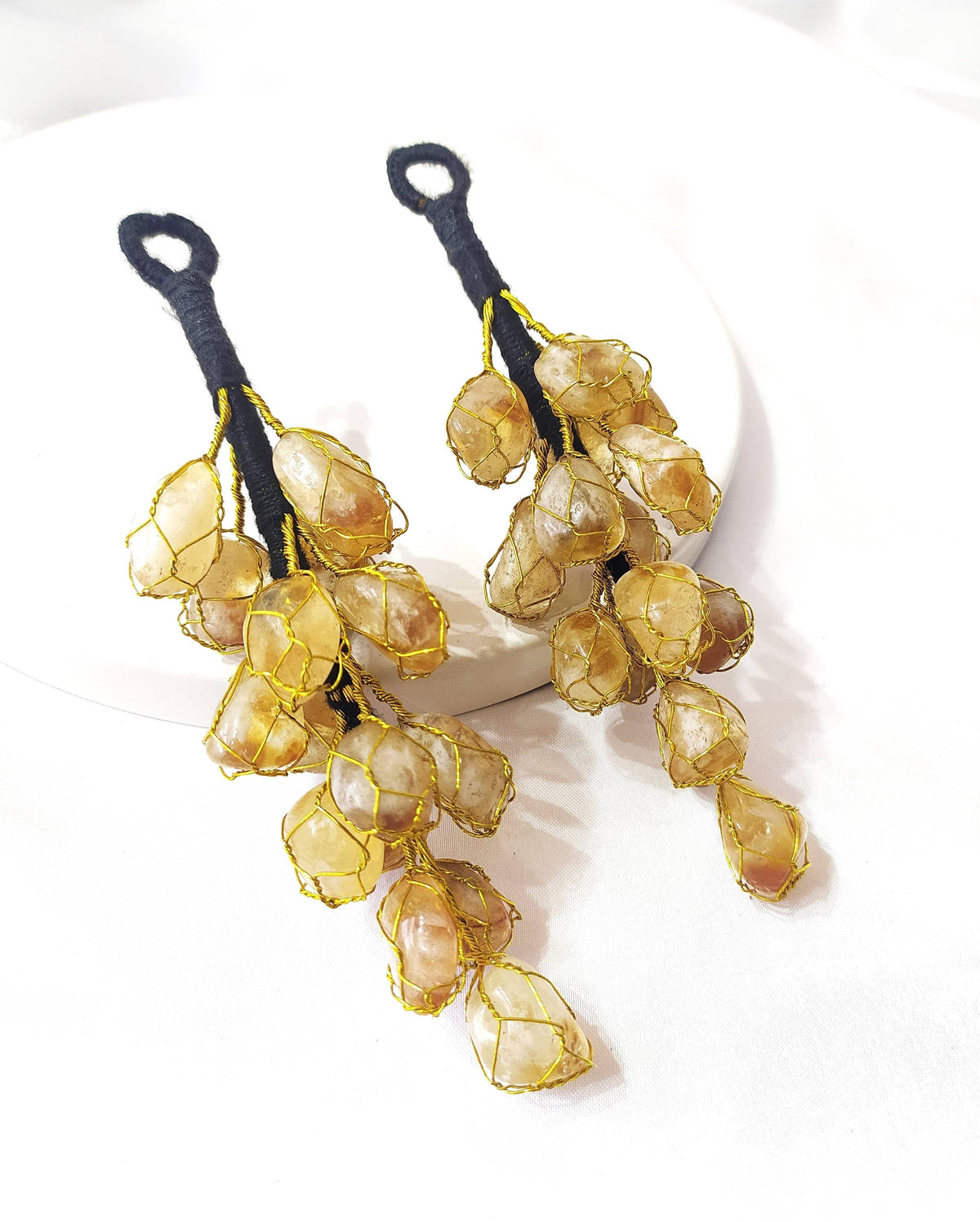 Natural Citrine Crystal Hanger | Citrine Hanger | Car Hanger  DestGlow