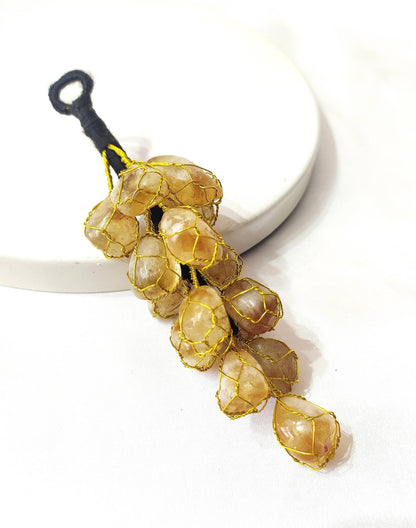 Natural Citrine Crystal Hanger | Citrine Hanger | Car Hanger  DestGlow