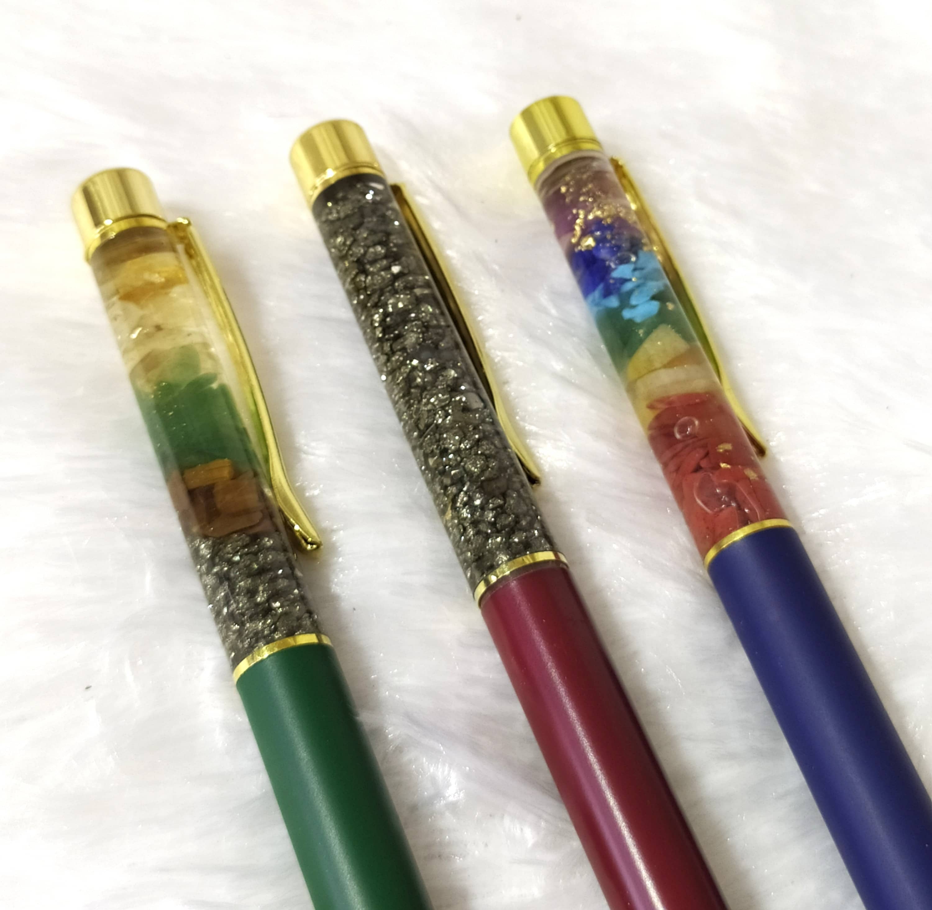 Money Magnet Crystal Pen, Crystal Healing Pen, Aura Pens.