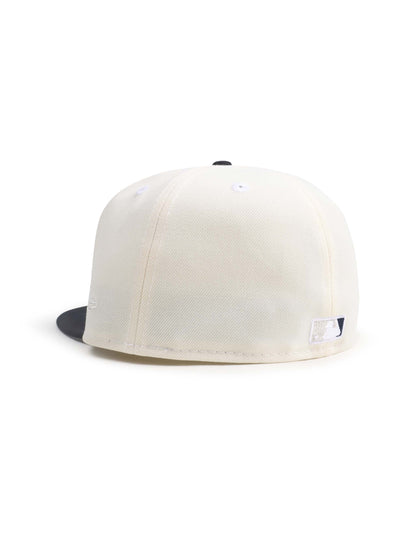 New Era 5950 World Series Champions Dodgers Hat - Chrome/Navy by Denim Exchange