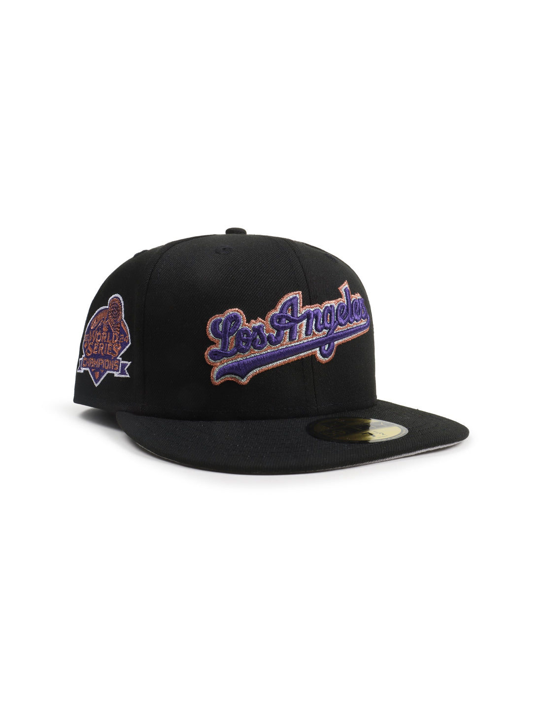 New Era 5950 World Series Champions Dodgers Hat - Black by Denim Exchange