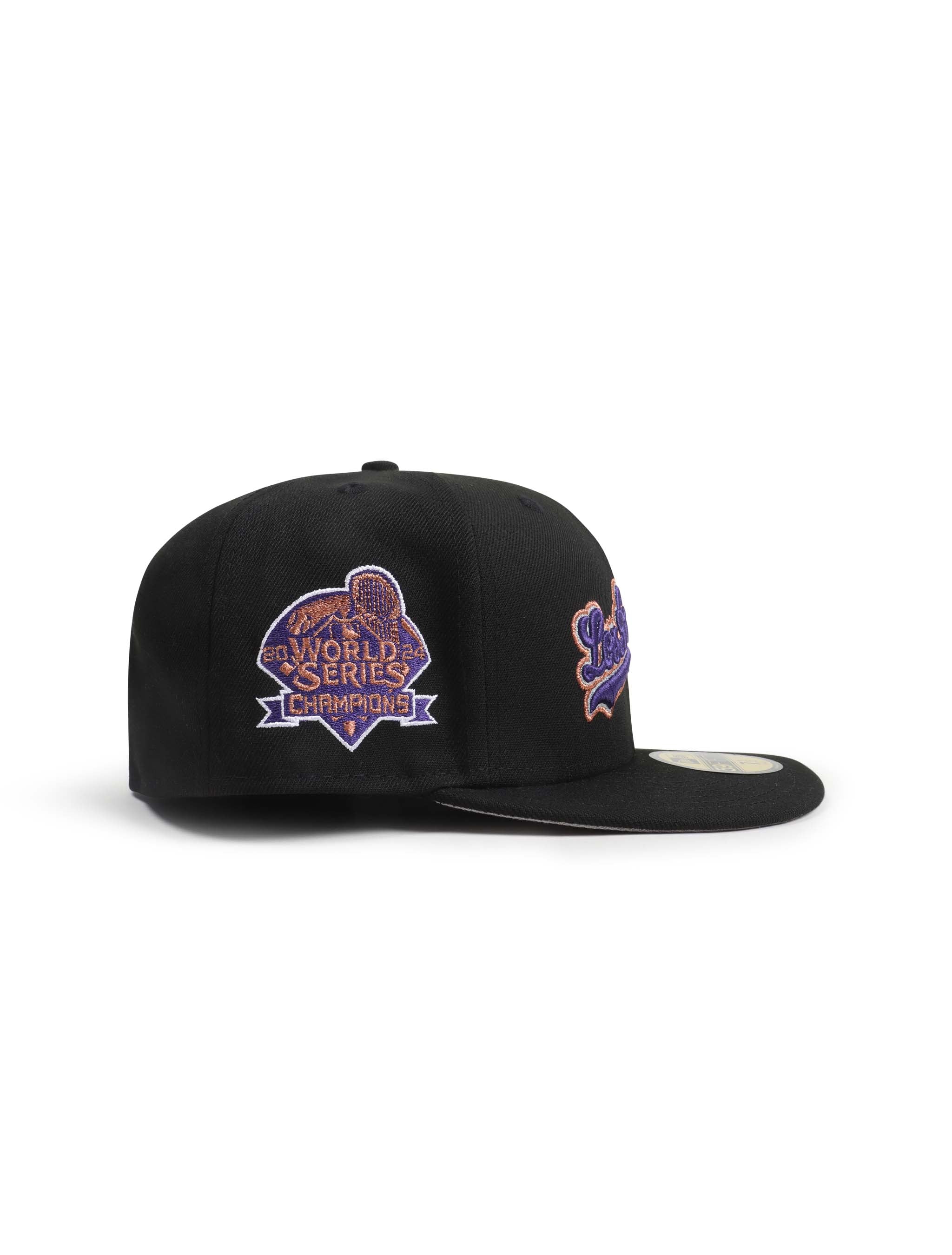 New Era 5950 World Series Champions Dodgers Hat - Black by Denim Exchange