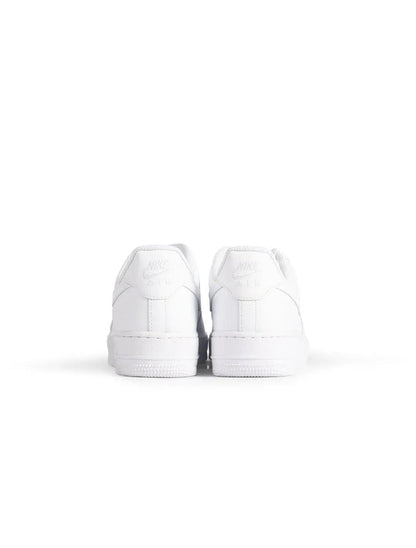Nike Big Kids Air Force 1 LE – Triple White by Denim Exchange
