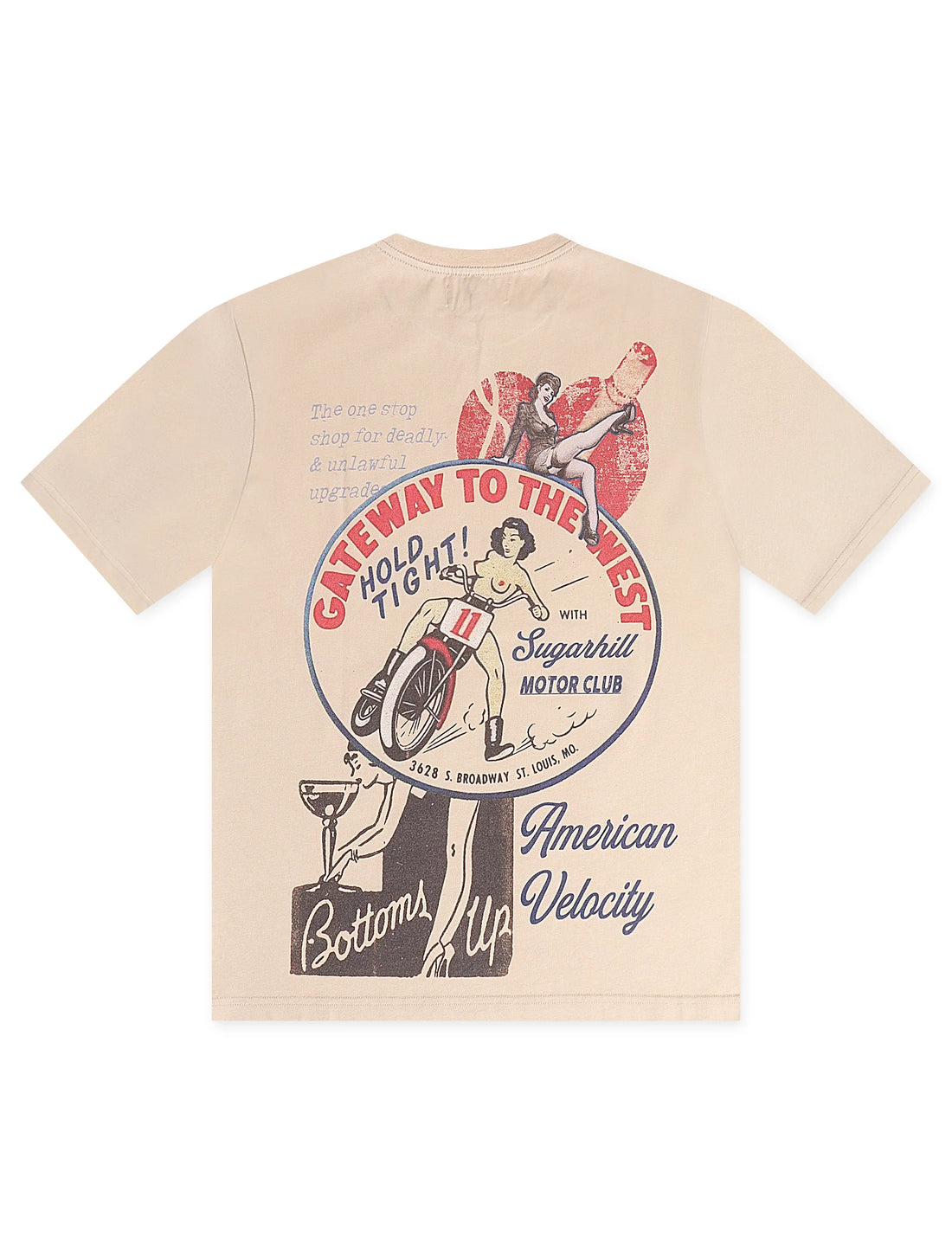 Sugarhill "Velocity" T-Shirt - Wheat Vintage by Denim Exchange
