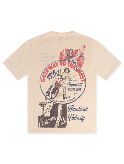 Sugarhill "Velocity" T-Shirt - Wheat Vintage by Denim Exchange