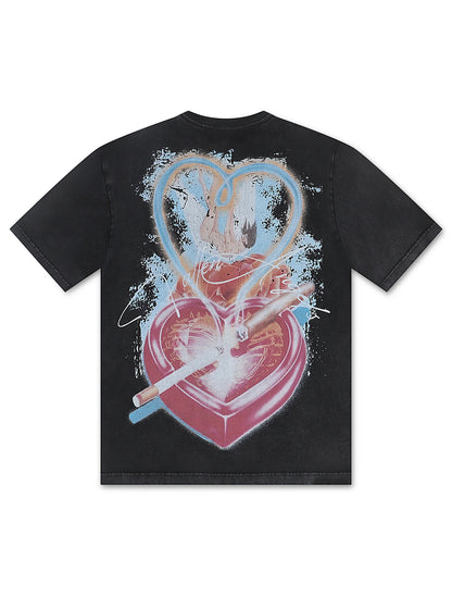 Sugarhill "Memoir" T-Shirt - Black Vintage by Denim Exchange