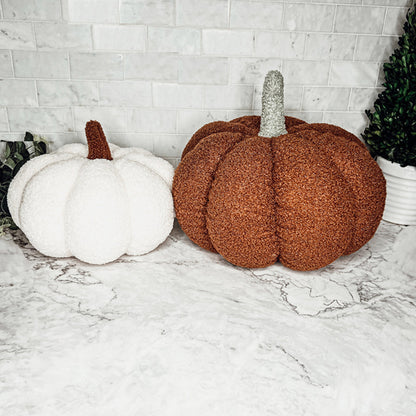 Blair Pumpkin - Handcrafted Blue Pastel Velvet Pumpkin Decor