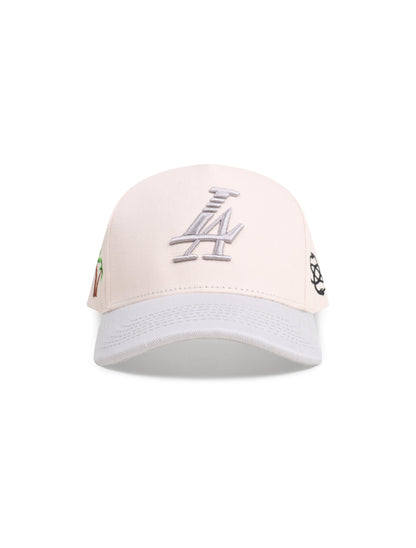 Reference Mens Paradise LA Hat - Cream/Silver by Denim Exchange