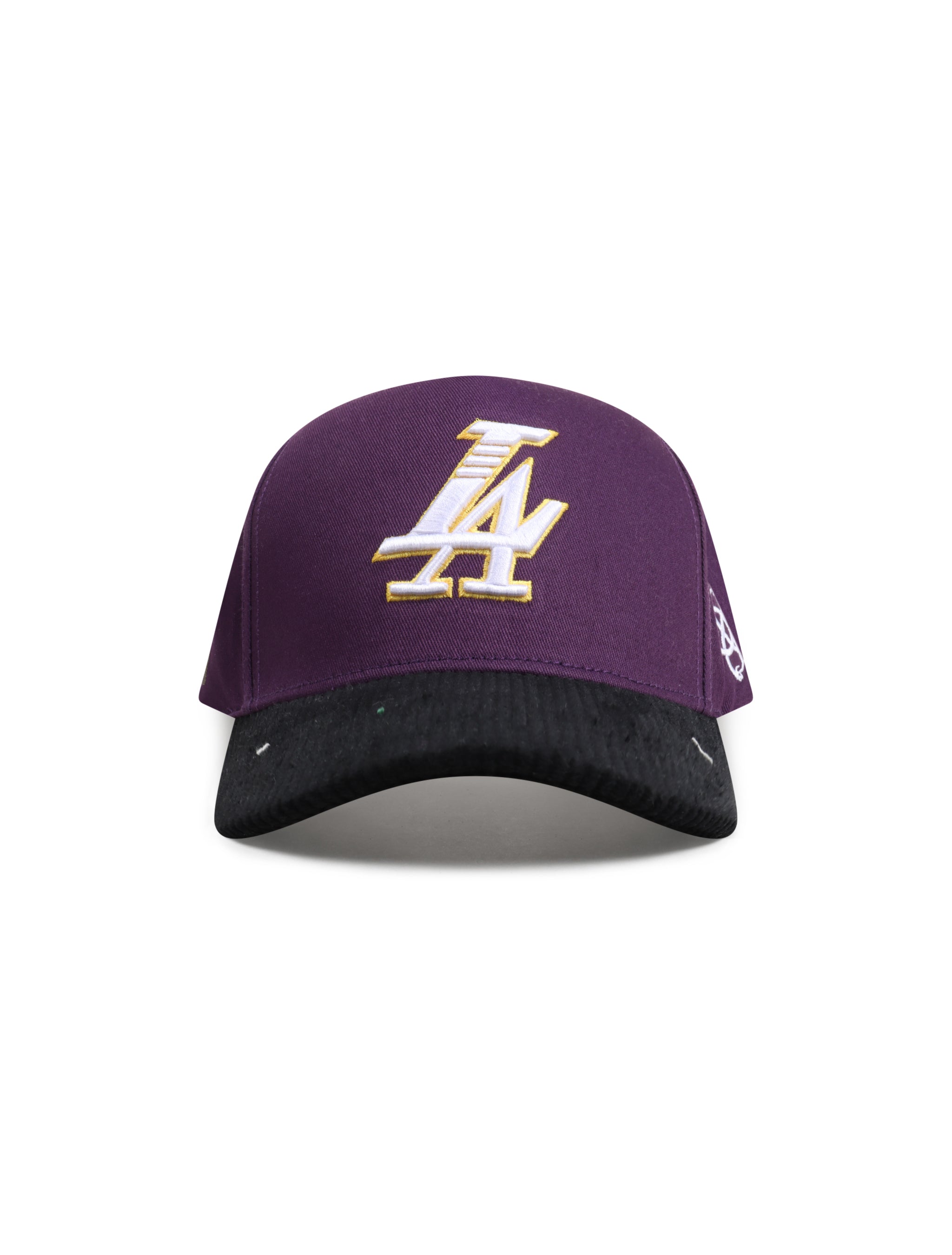 Reference Mens Paradise LA Corduroy Brim Hat - Purple/Black by Denim Exchange