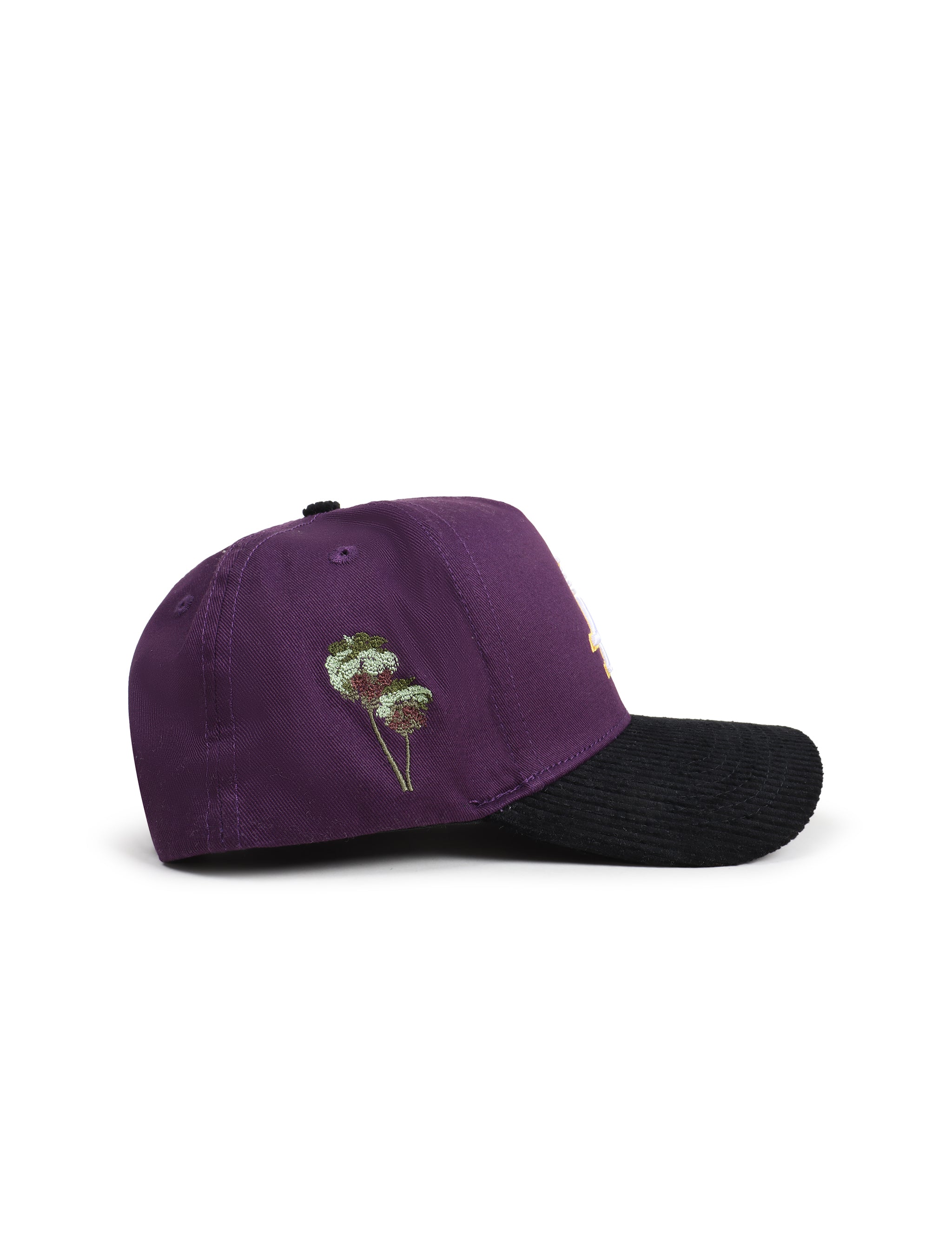 Reference Mens Paradise LA Corduroy Brim Hat - Purple/Black by Denim Exchange