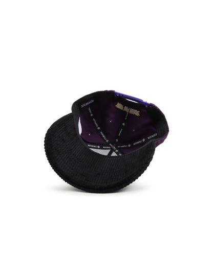 Reference Mens Paradise LA Corduroy Brim Hat - Purple/Black by Denim Exchange