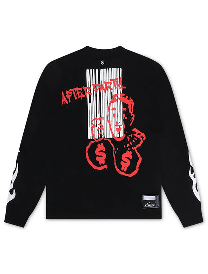 Gala Vandal Layer Long Sleeve - Black/Red by Denim Exchange