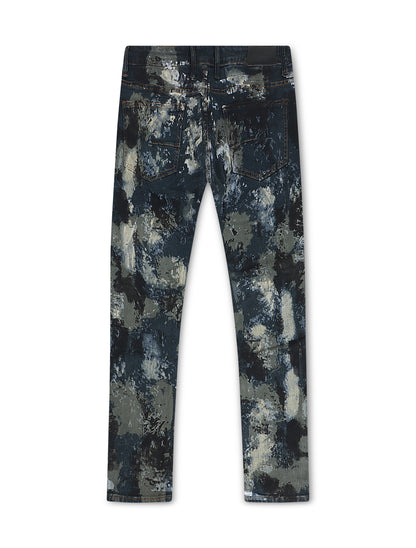 Kdnk Mens Vintage Skinny Jean - Olive by Denim Exchange