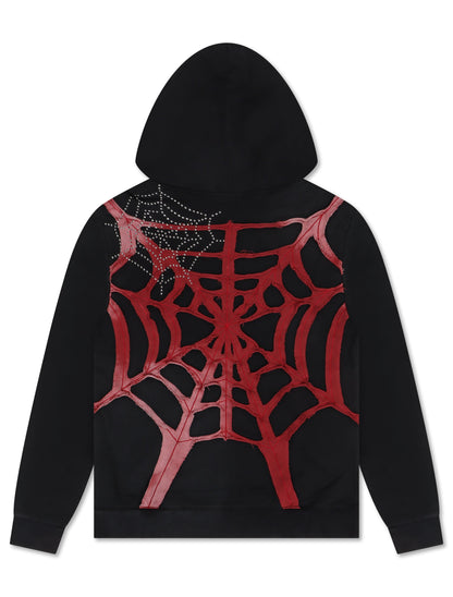 Politics Spider Web 301 Hoodie - Black by Denim Exchange