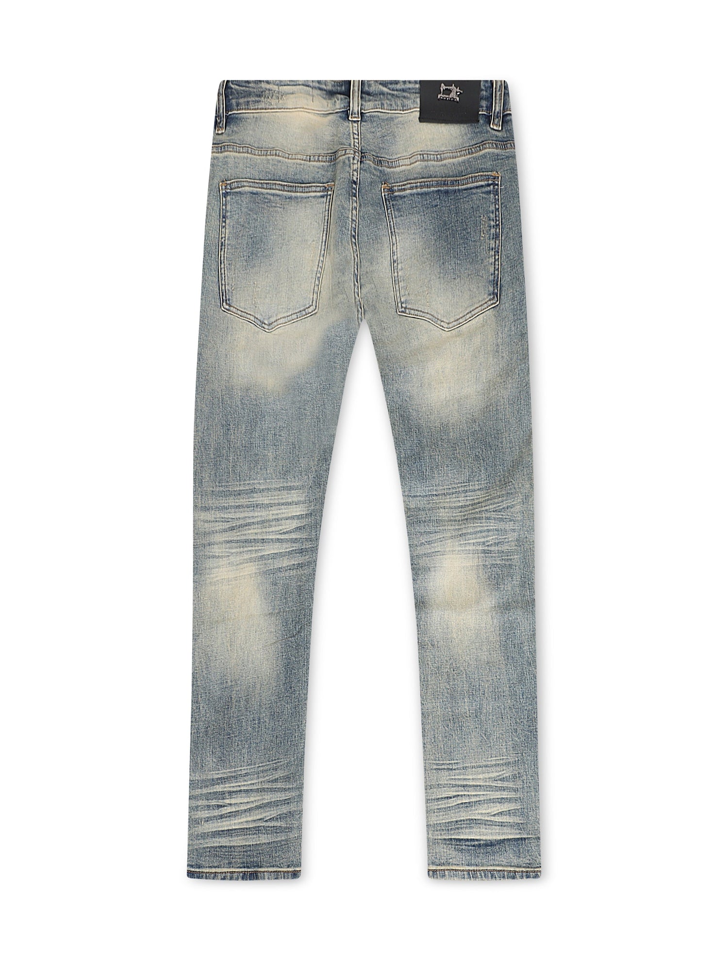 Damati Slim Fit Stretch Jeans - Blue Vintage Wash by Denim Exchange