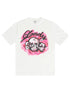 Lonely Hearts Crossbones Rhinestone Premium Tee - Off White by Denim Exchange