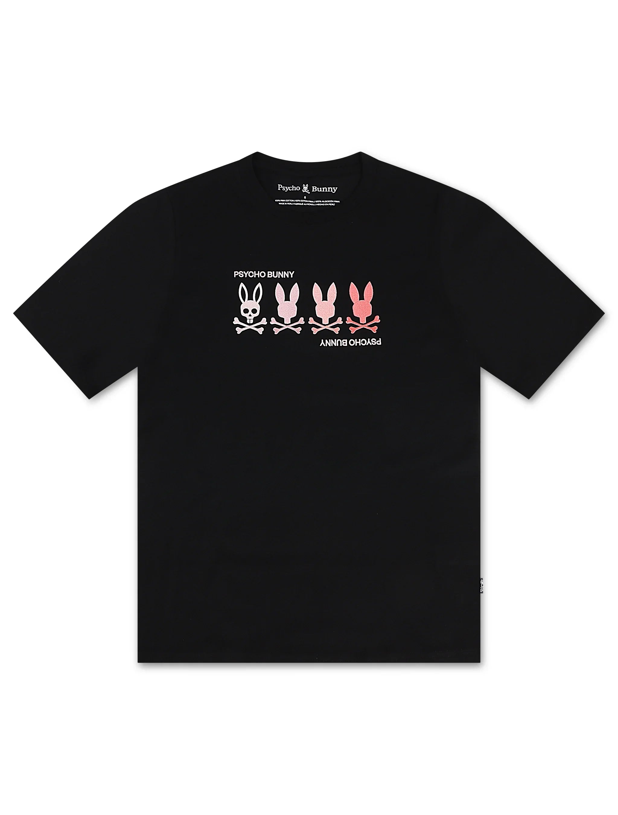 Psycho Bunny Oceania Embroidered Tee - Black by Denim Exchange