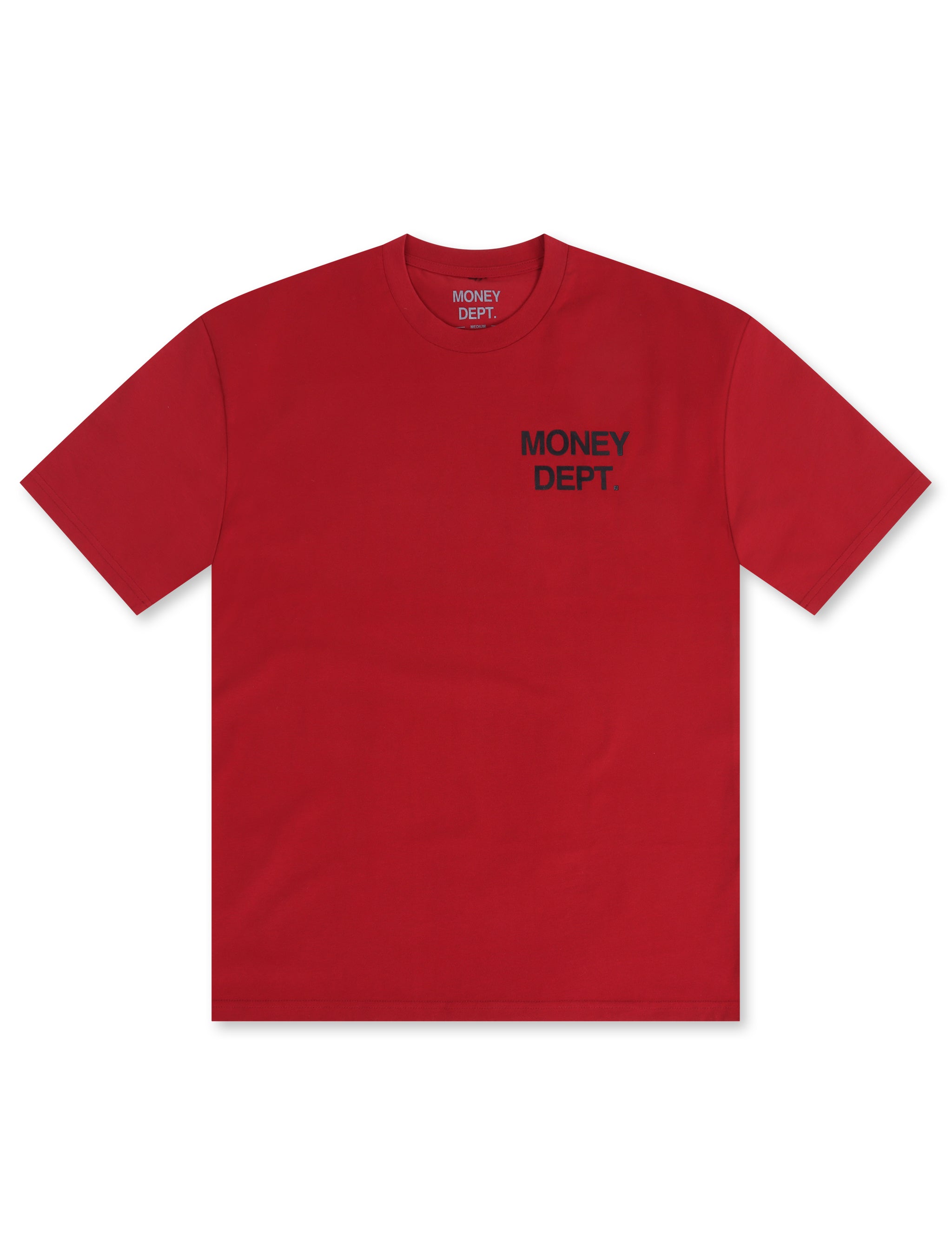 Money Dept. Los Angeles Heavyweight Tee - Burgundy/Black by Denim Exchange
