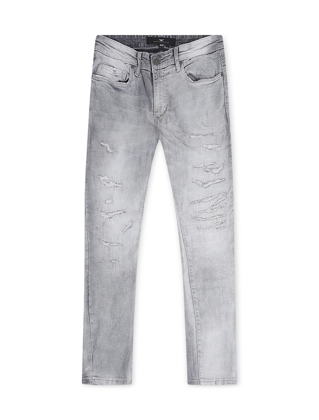 Jordan Craig Rip and Repair Ross Fit Jeans - Arctic Grey by Denim Exchange