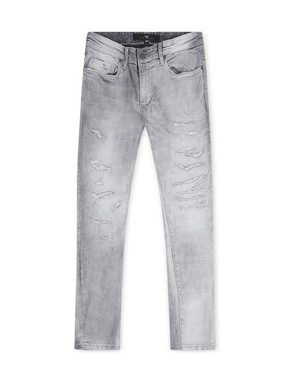 Jordan Craig Rip and Repair Ross Fit Jeans - Arctic Grey by Denim Exchange