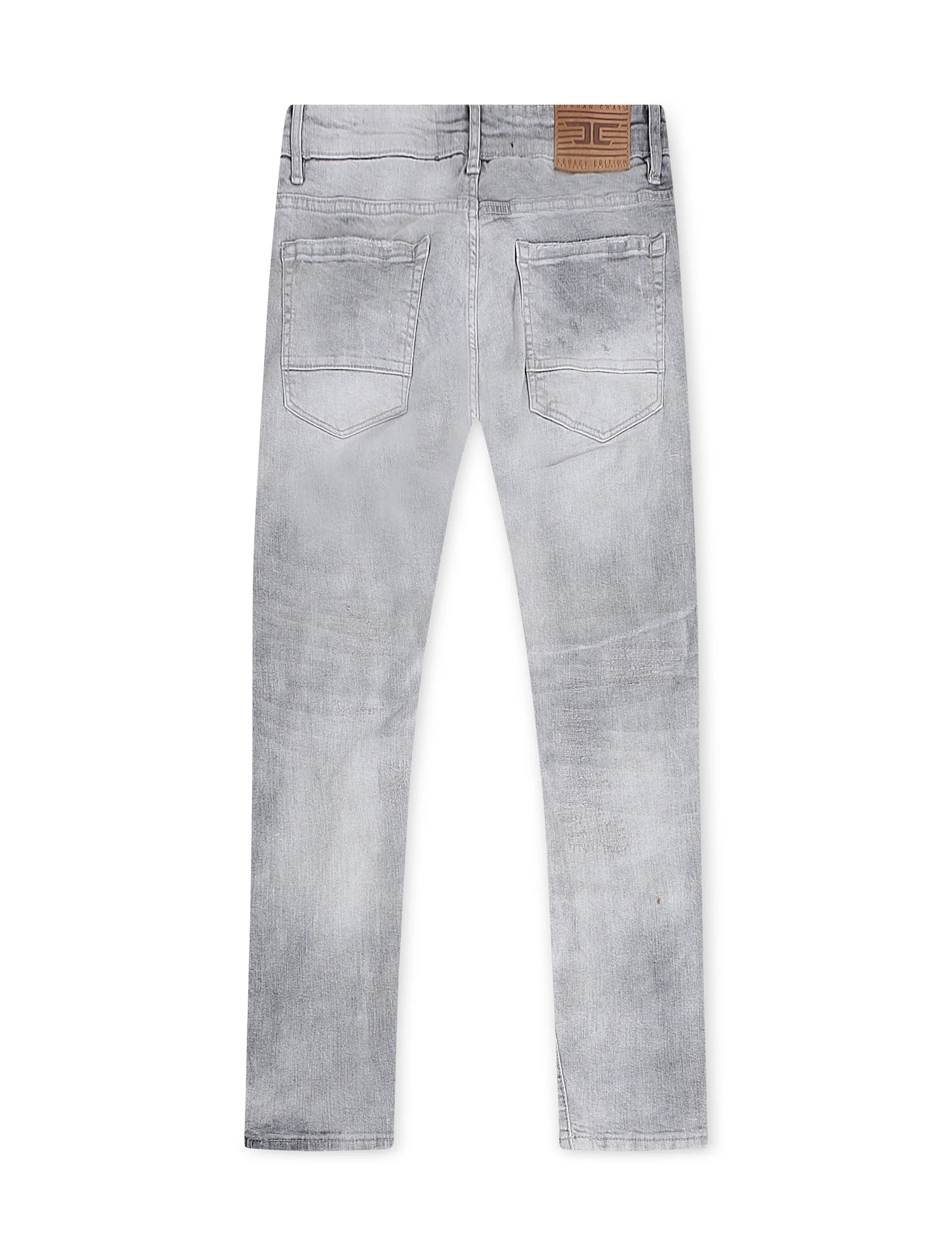 Jordan Craig Rip and Repair Ross Fit Jeans - Arctic Grey by Denim Exchange