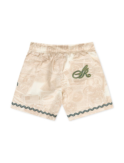Smoke Rise Fashion Twill Shorts - Papyrus by Denim Exchange
