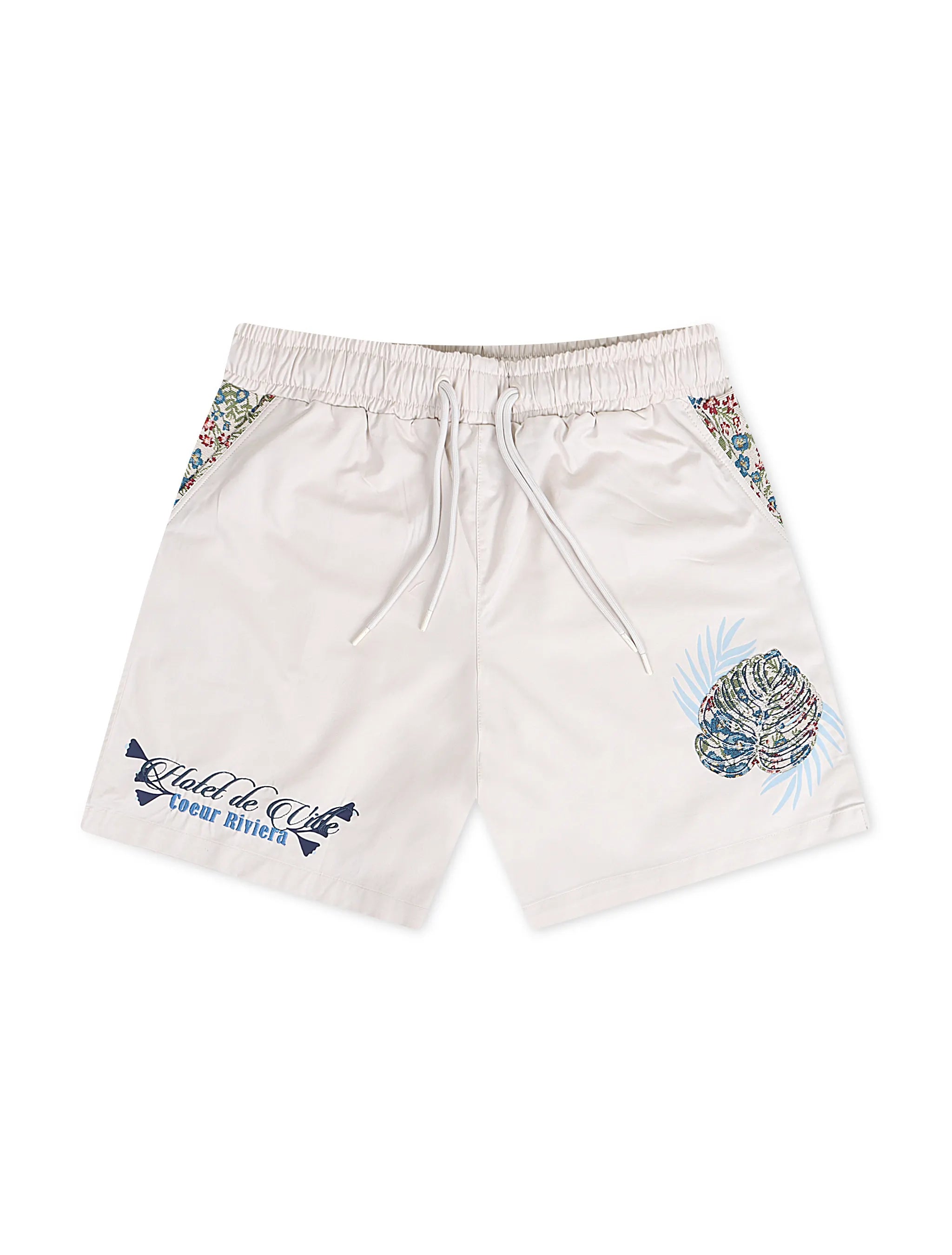 Smoke Rise Fashion Twill Shorts - Chalk by Denim Exchange