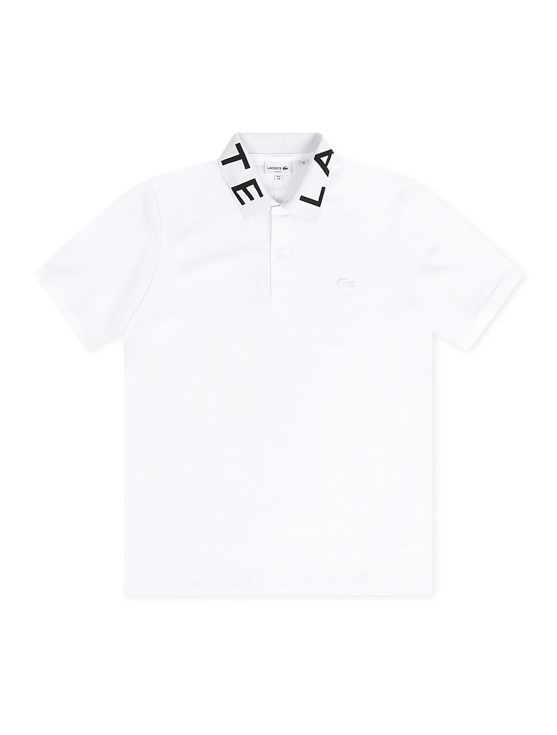 Lacoste Slim Fit Branded Polo - White by Denim Exchange