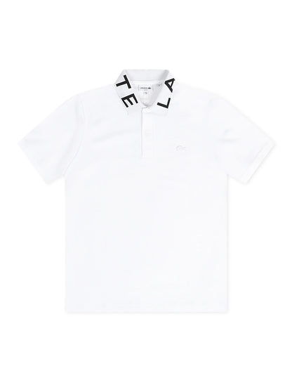 Lacoste Slim Fit Branded Polo - White by Denim Exchange