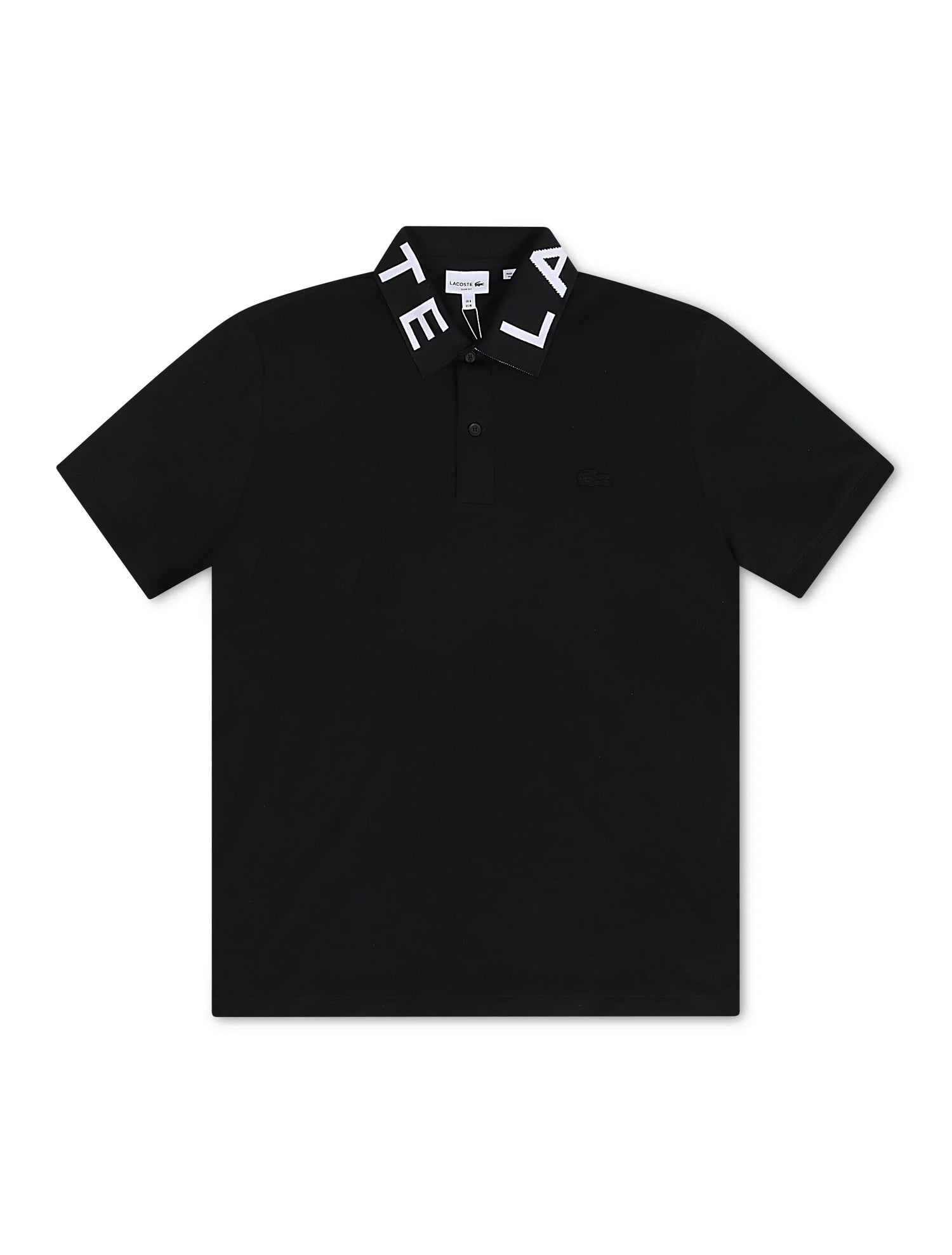 Lacoste Slim Fit Branded Polo - Black by Denim Exchange