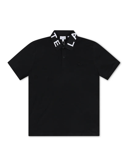 Lacoste Slim Fit Branded Polo - Black by Denim Exchange